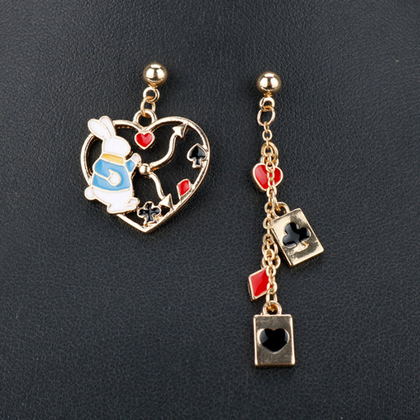 Alice in Wonderland Dangle Earrings