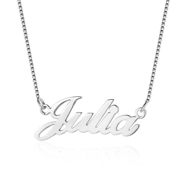 Nameplate Letter Necklace - ApolloBox