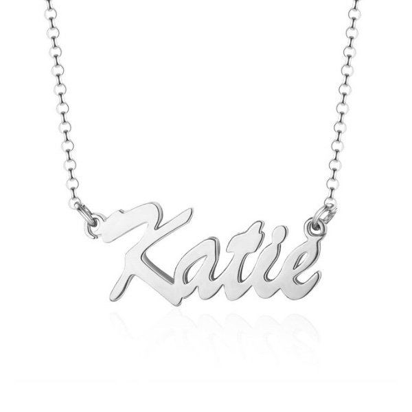 Nameplate Letter Necklace - Apollobox