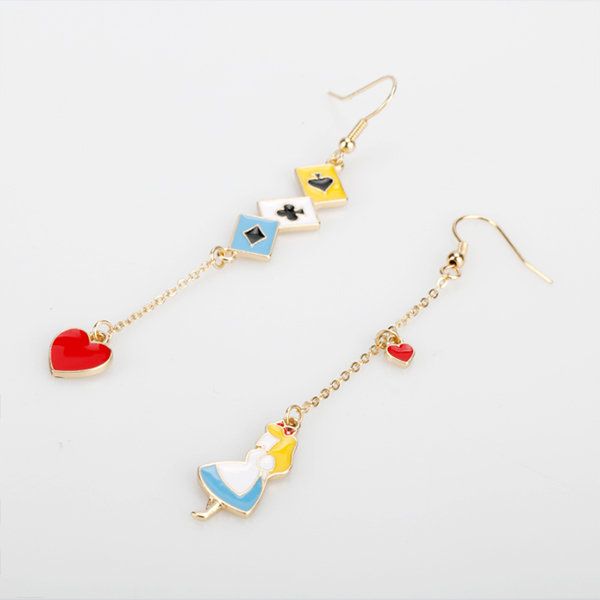 Alice in Wonderland Dangle Earrings