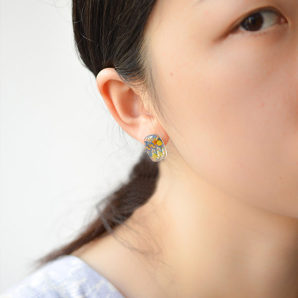 EARRINGS, FLOWER EARRINGS, Dried Flower Earrings, Resin Earrings