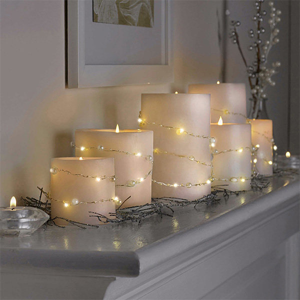 Pearl String Lights - Warm White - 3 Length Options - Battery Powered -  Plug-In - ApolloBox