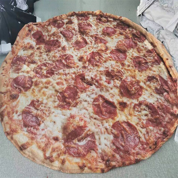 Round discount pizza blanket