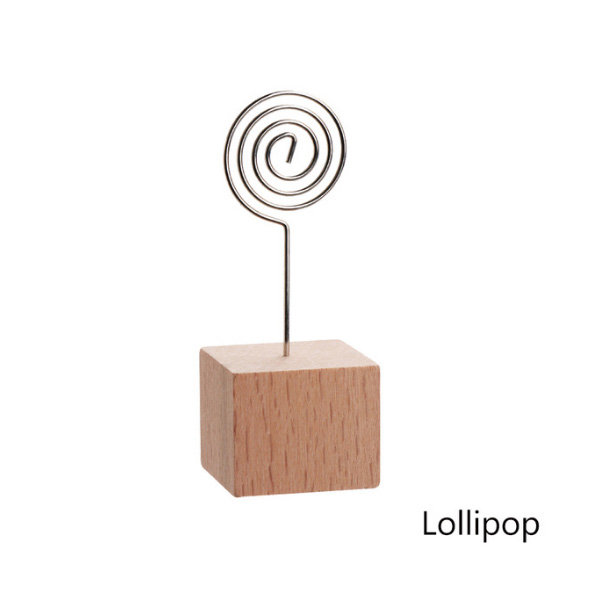 Round Wooden Photo Holder - ApolloBox