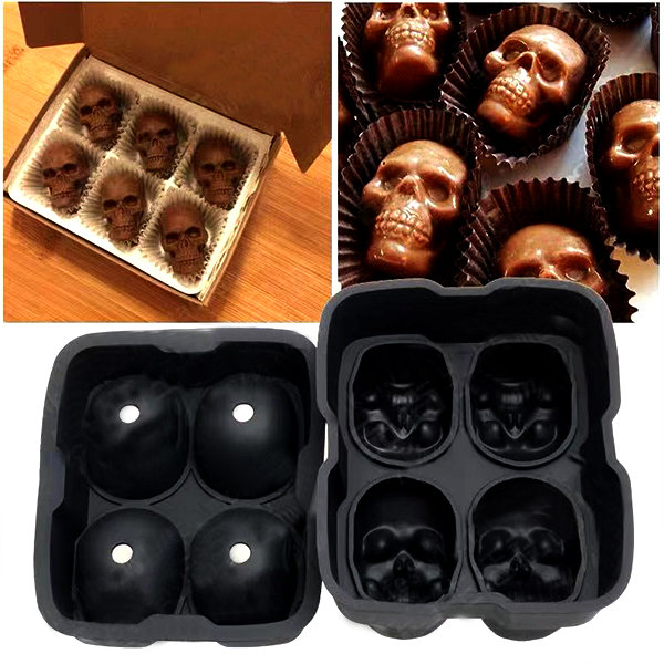 Ice Cube Maker 3D Mold Brain. Bar Party Silicone Trays Fun Shapes Molds,  Silicone Mold for ice, chocolate cakes designs