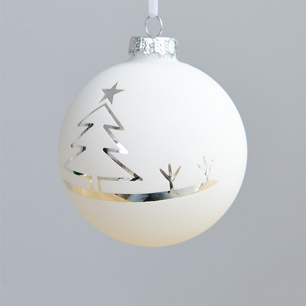 White and Clear Christmas Ornaments - ApolloBox