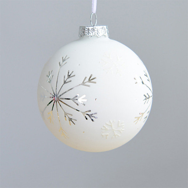 White and Clear Christmas Ornaments - ApolloBox