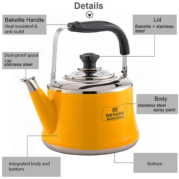 Dropship 2L Whistling Kettle For Gas Stove Induction Cooker