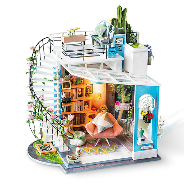 Miniature DIY Dollhouse Kit - ApolloBox