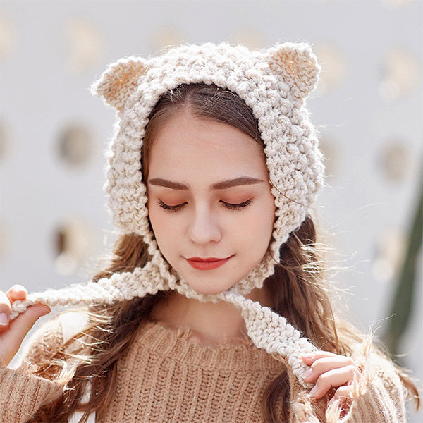 Cat Ear Knit Beanie