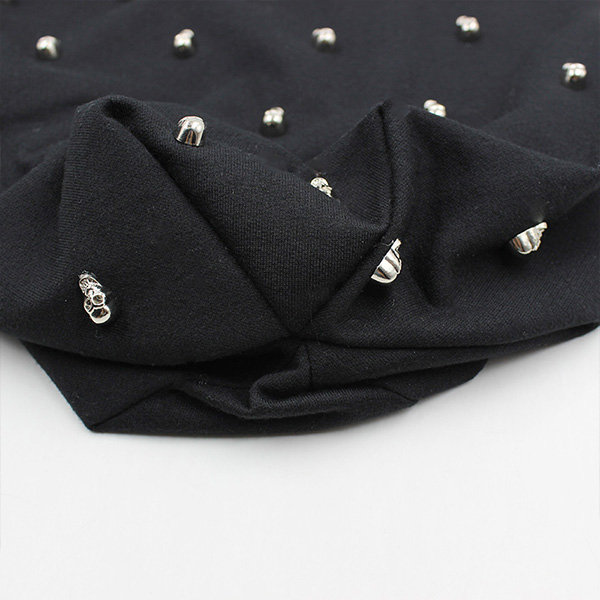 skull studded beanie