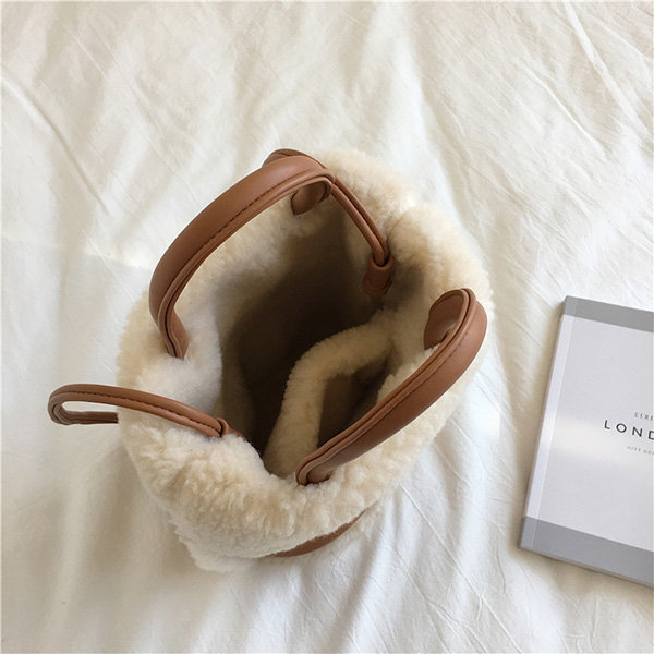 Wool Bucket Handbag - ApolloBox