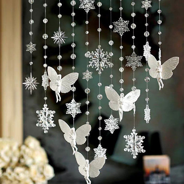 Snow and Crystal Pearl Curtain from Apollo Box