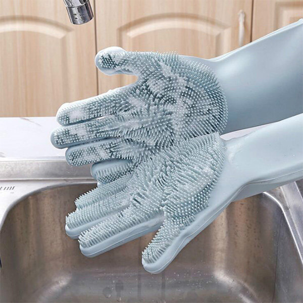 Kitchen HQ Silicone Scrubbing Gloves - 20149994