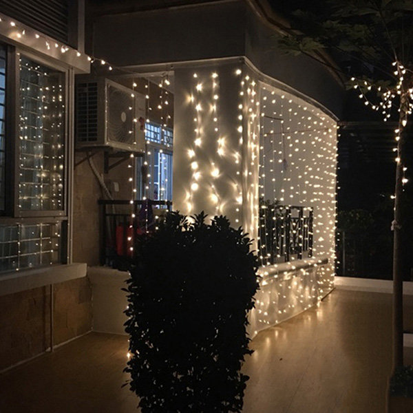 frisør linned Fordøjelsesorgan Christmas LED Curtain of Lights - Warm White - ApolloBox
