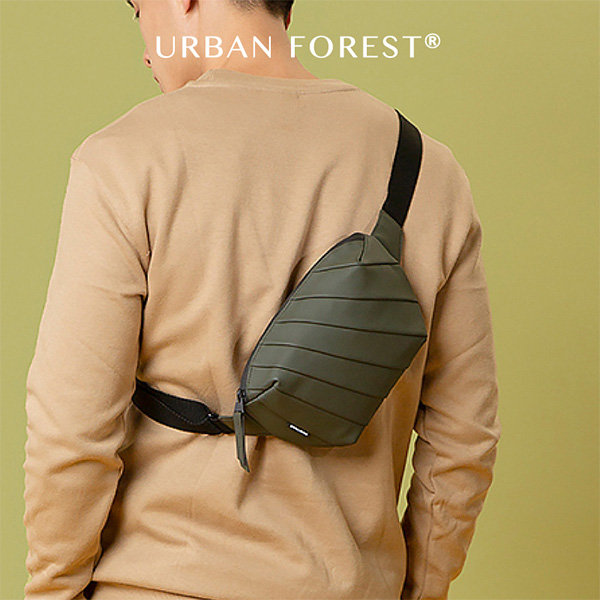 cfpolar Autumn Sunset Forest Sling Bag for Women Men