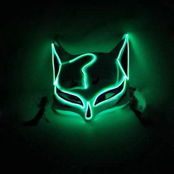 Glowing Fox Cosplay Mask - Halloween Collection - LED Lighting - ApolloBox