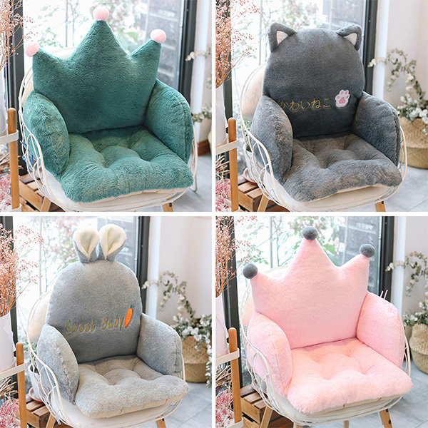 Little Sheep Cute & Comfortable Gorgeous Appliqued Seat Cushion Chair Pad 