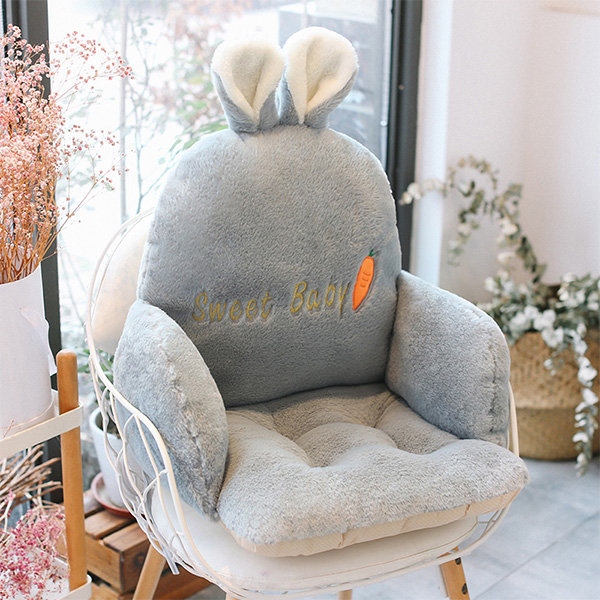 LITZEE Armchair Seat Support Crown Soft Cushion Plush Comfort Seat