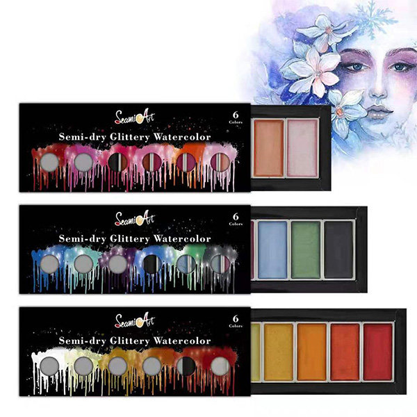 AOOKMIYA 65 Compartments Paint Palette Watercolor Palette Painting Tra