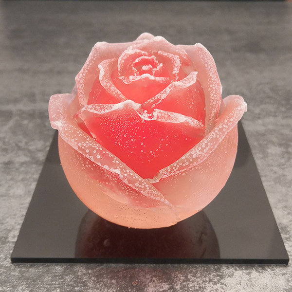 Floral Ice Mold - Rose - Silicone - BPA Free from Apollo Box