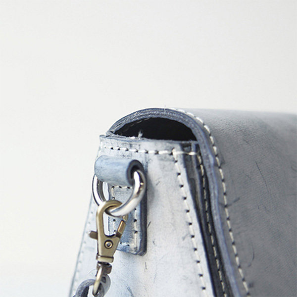 Blue Leather Tassel Bag from Apollo Box