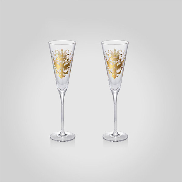 Engraved Champagne Glasses Gift Box from Apollo Box