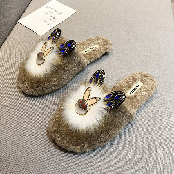 Women's Rabbit Slippers - ApolloBox