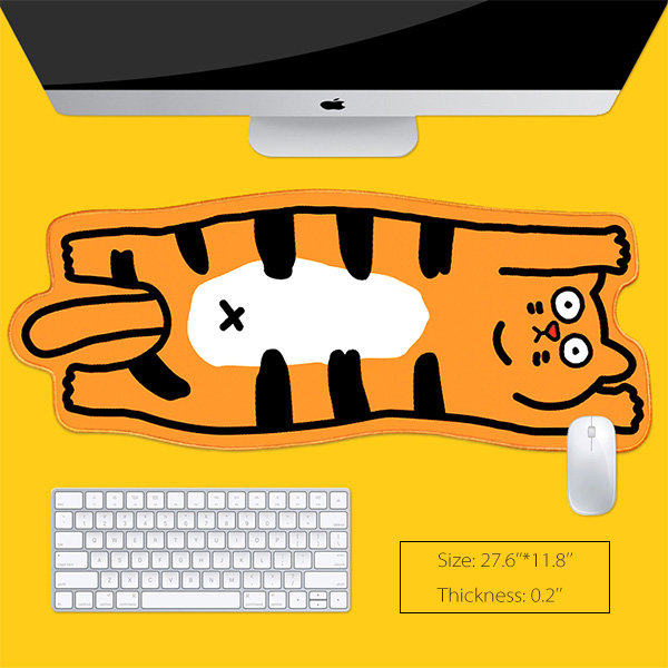 Cute Tiger Mouse Pad And Keyboard Wrist Rest from Apollo Box