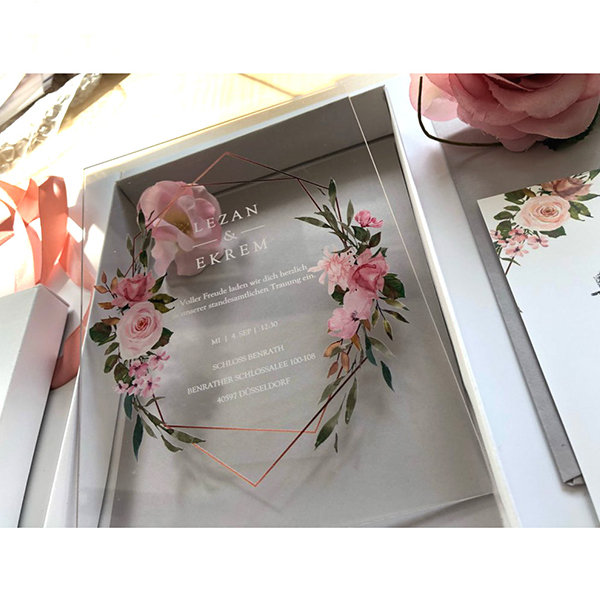 Acrylic Wedding Invitations from Apollo Box