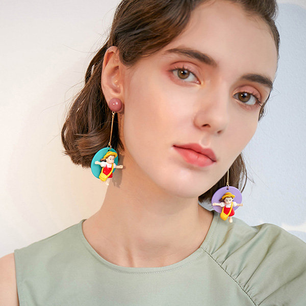 Adorable Girl Earrings - ApolloBox