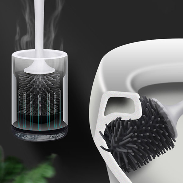 Modern Toilet Cleaning Brush Set - ApolloBox