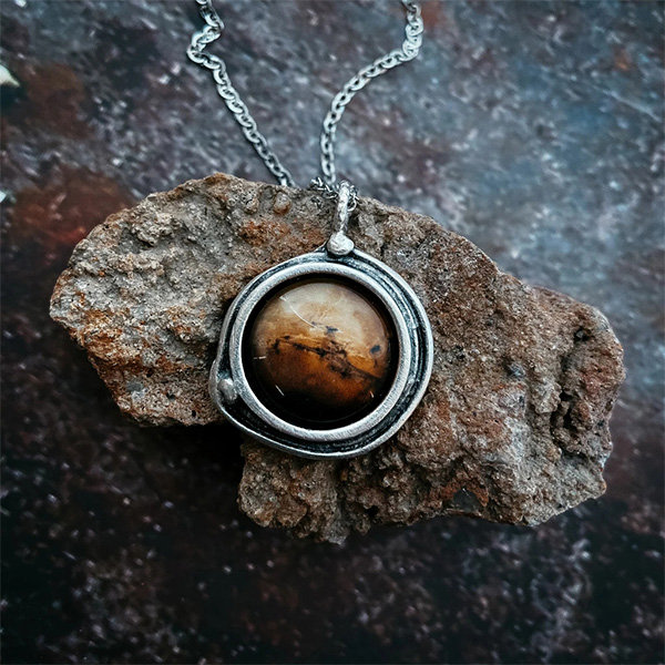 Mars and Moons Pendant Necklace - ApolloBox