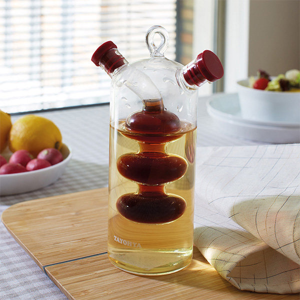 Oil & Vinegar set With Double Glass Sphere