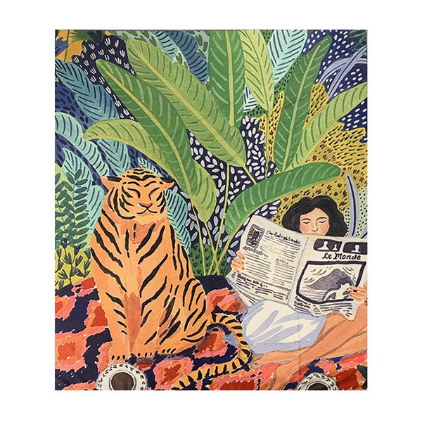 Vintage Tiger Fabric and Tapestry Bag – Lucy Clark Gallery and Studio