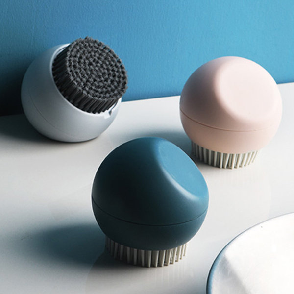 Ball Shaped Dish Brush - Kitchen - Blue - Green - Easy to Use - Silicone  from Apollo Box