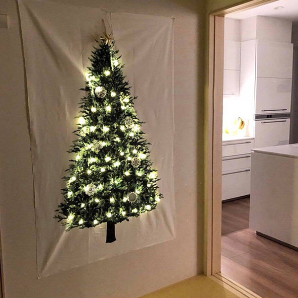 Christmas tree tapestry online with lights