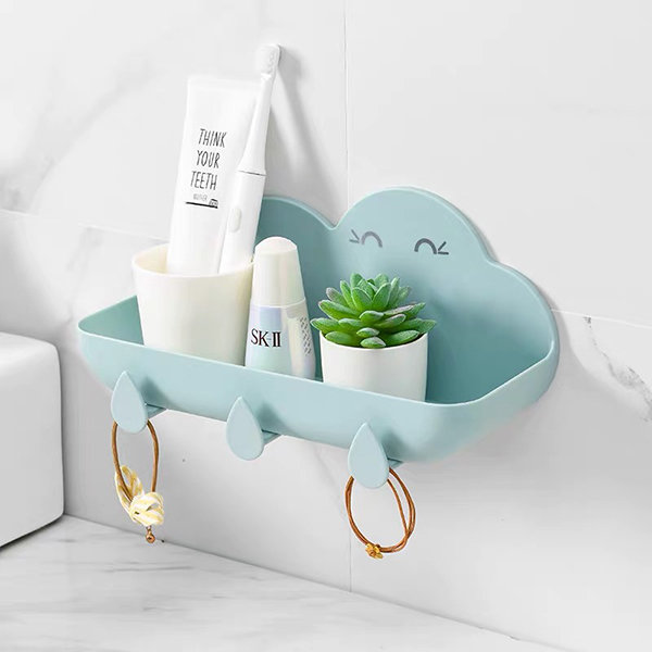 Cloud Shelf, Acrylic Skincare Floating Shelf, Wall Mounted Shower Shelf,  Clear Bookshelf, Cute Mothers Day Gift, Hanging Bathroom Organizer 