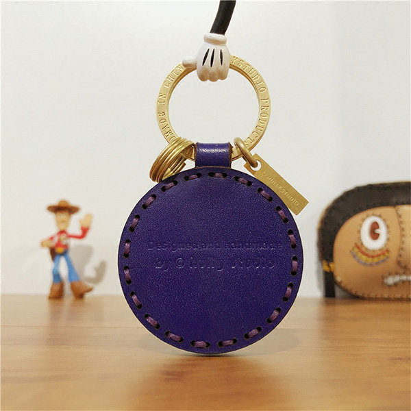 ApolloBox Small Keychain - Real Leather