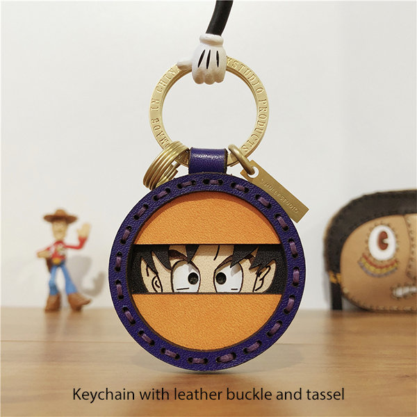 Anime Keychain - Real Leather