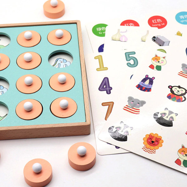 Wooden Flip Game Memory Game - Imagine That Toys