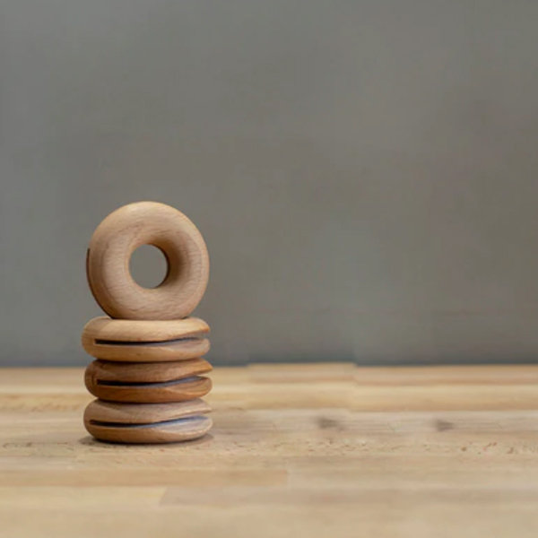 Wooden Donut Closure Walnut Grocery Bag Sealing Clip Tea Bag Snack