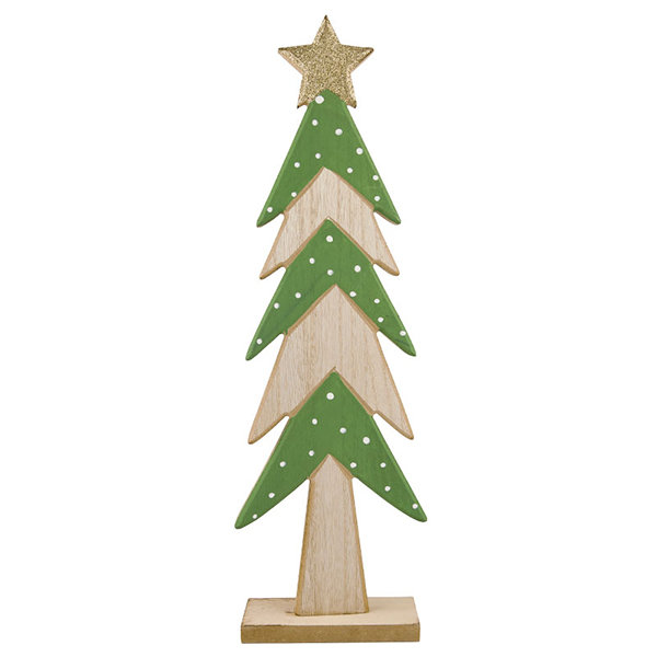 Wooden Christmas Tree Decor - ApolloBox