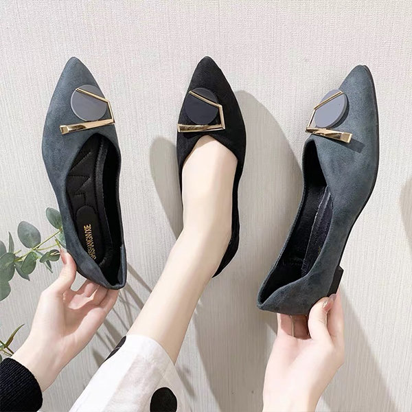 Elegant Pointed Shallow Flat Shoes - ApolloBox