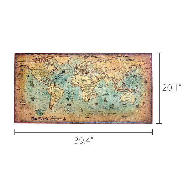 Vintage-Inspired Nautical Chart - ApolloBox