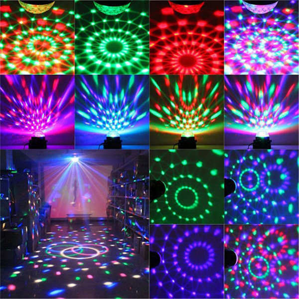Lampe Disco LED Boule Disco Rotative - Party Sphere - Set de 3