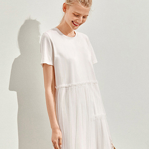 White Cotton Summer Dress - ApolloBox