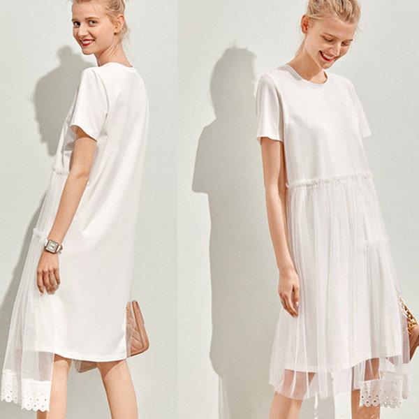 White Cotton Summer Dress - ApolloBox