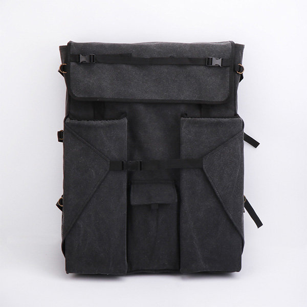 Apollo Mini Backpack: hand painted backpack for women in black