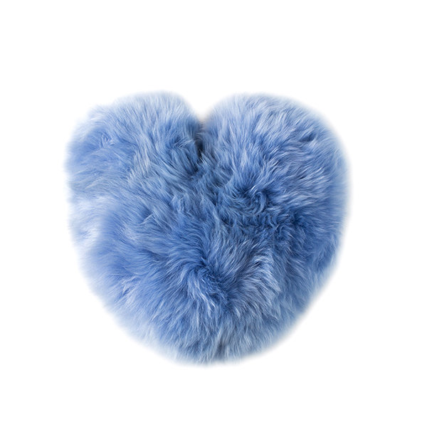 Fuzzy Heart Shaped Pillow - ApolloBox